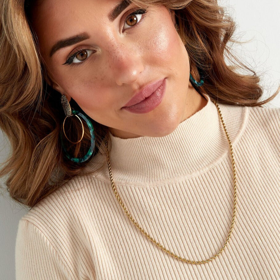 French Riviera | Golden Twist Surgical Steel Chain 