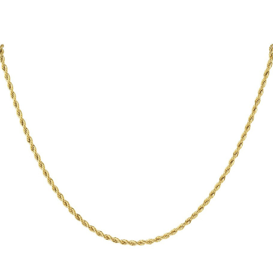 French Riviera | Golden Twist Surgical Steel Chain 