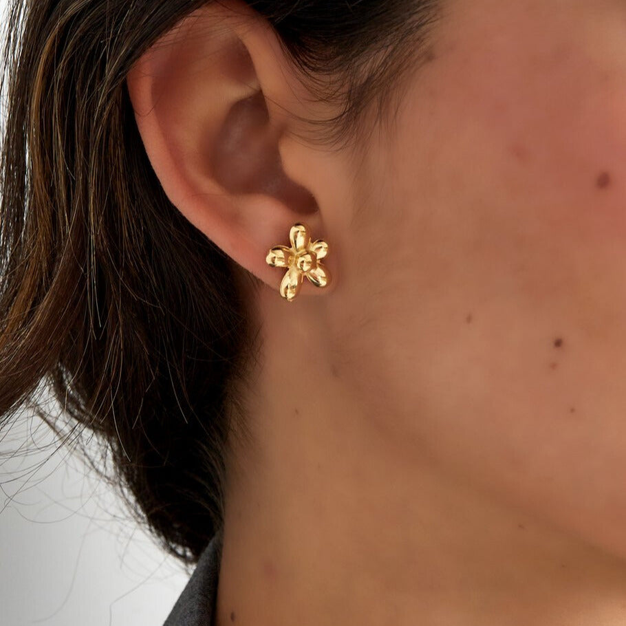 FRENCH RIVIERA | Belle Fleur – flower earrings (gold)