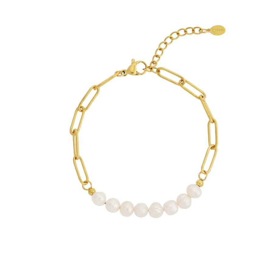 FRENCH RIVIERA | Colette Pearl bracelet in surgical steel
