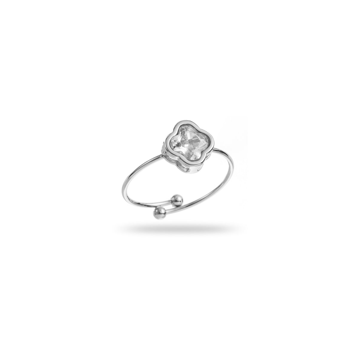 FRENCH RIVIERA | Lucky Charm surgical steel ring (silver)