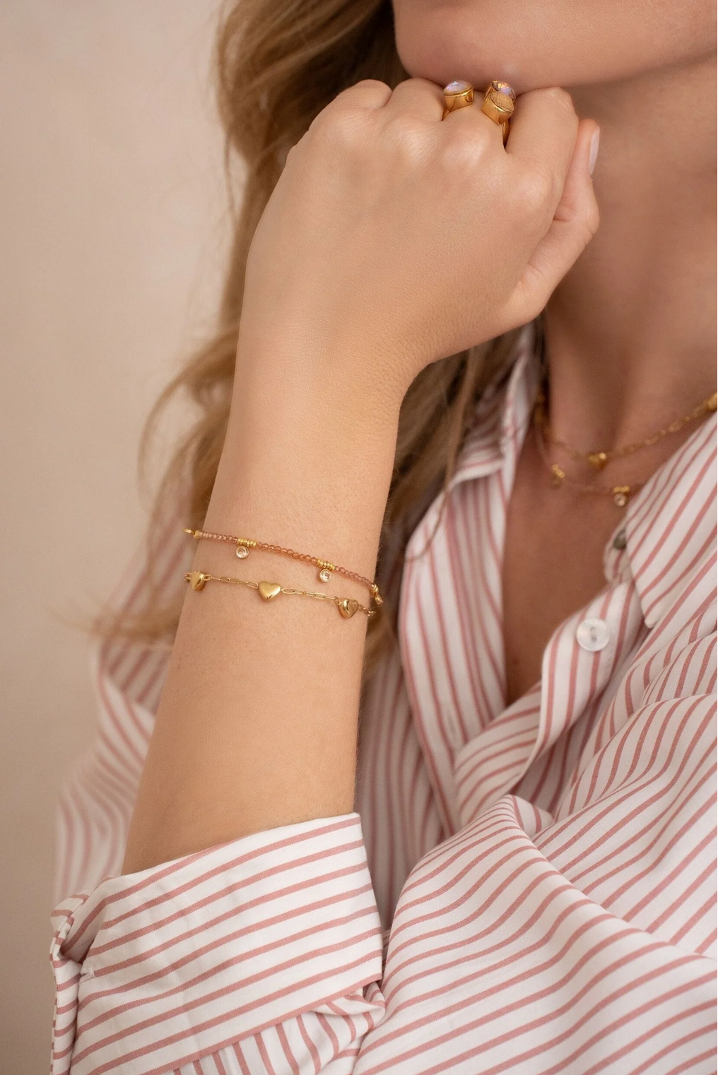BOHM PARIS | Bracelet Victory – kristallirannekoru (champagne)