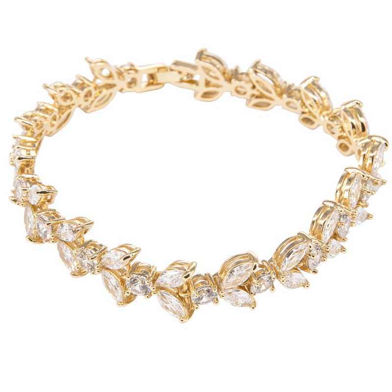 ATHENA BRIDAL, Florence -kirkas kristallirannekoru (kulta)