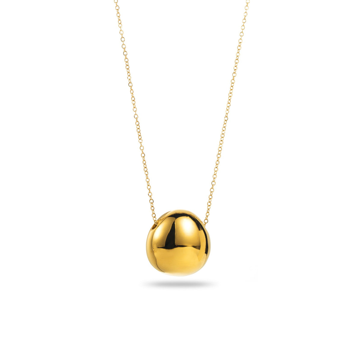 FRENCH RIVIERA | Cinzia minimalist surgical steel necklace (gold) 