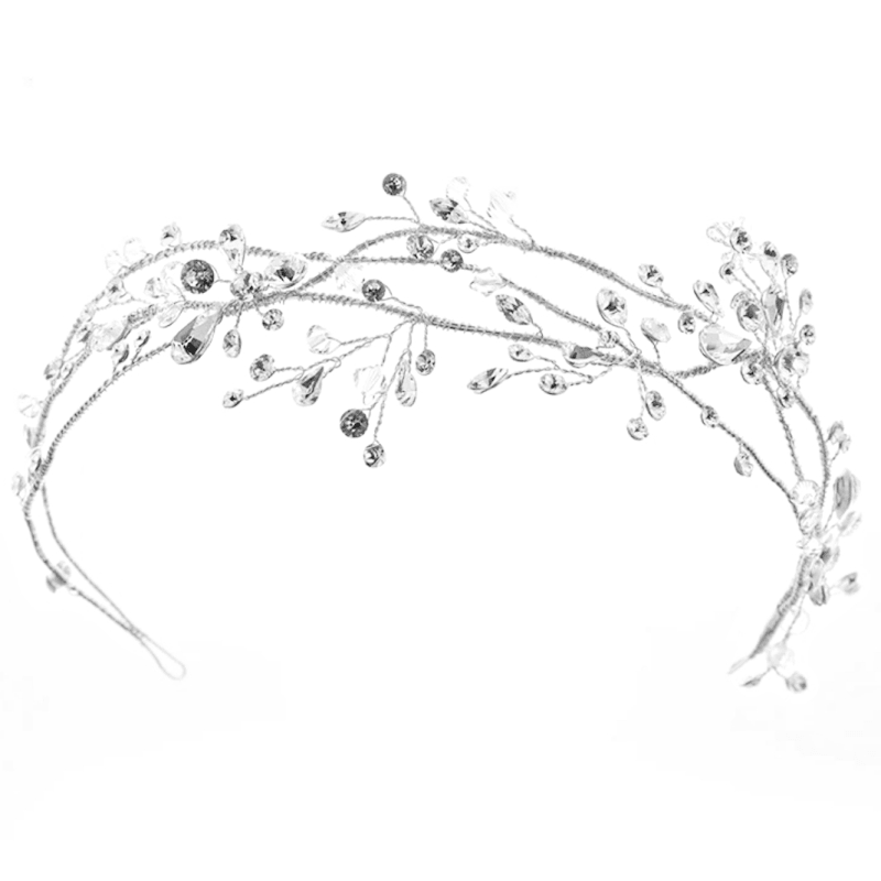 ATHENA BRIDAL | Violette -muotoiltava hiusköynnös (hopea)