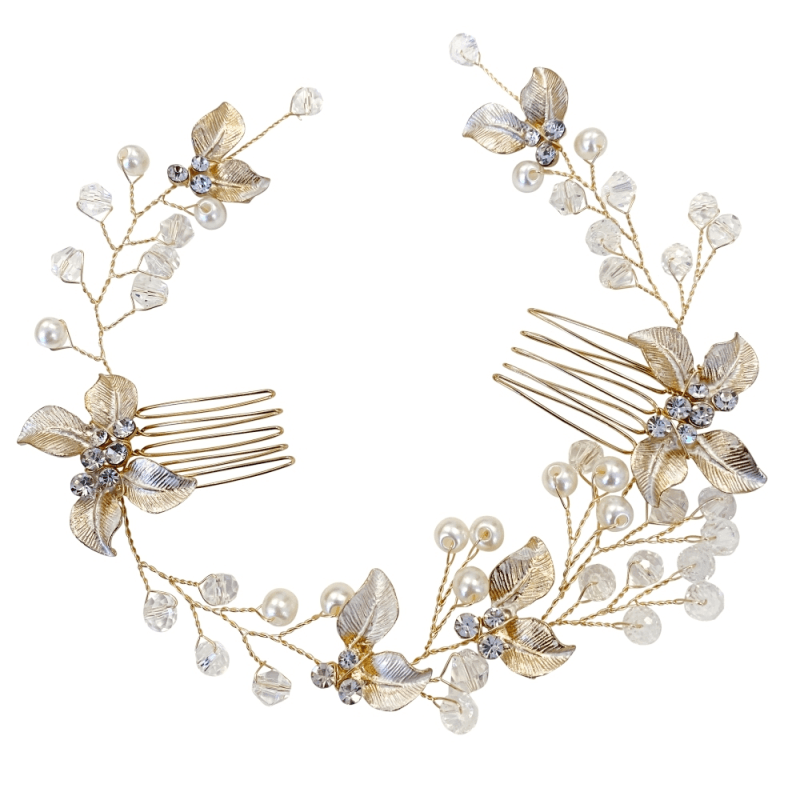 ATHENA BRIDAL | Odile -köynnösmäinen hiuskoru (kulta)