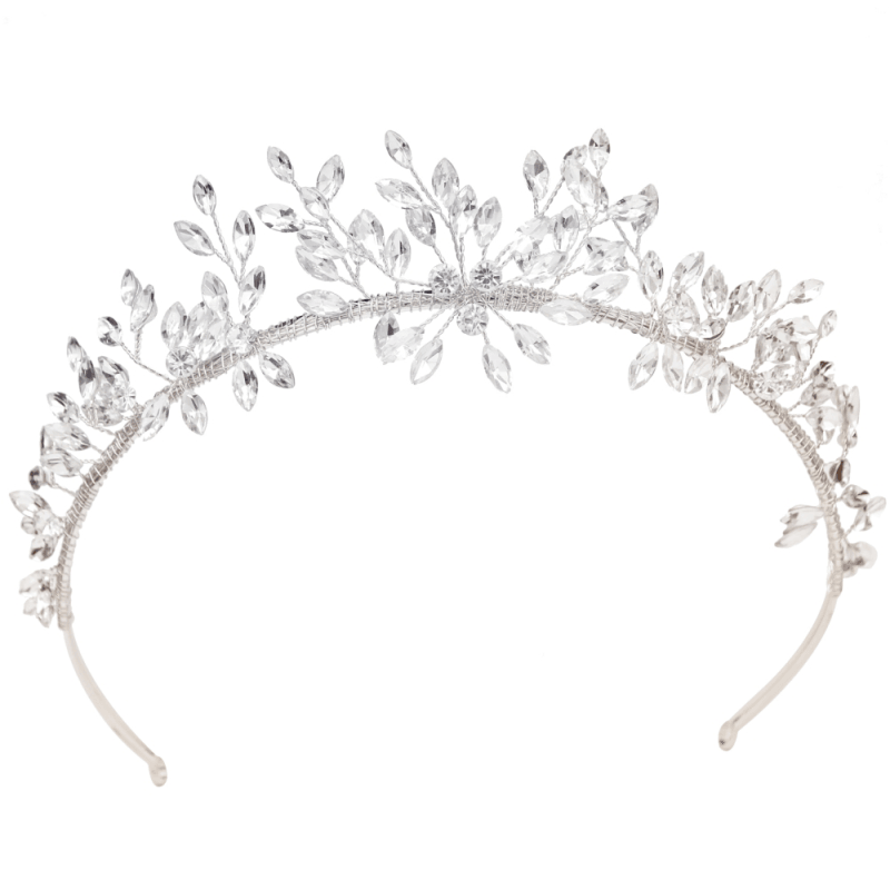 ATHENA BRIDAL, Bella -hopeinen juhlapanta kristallein