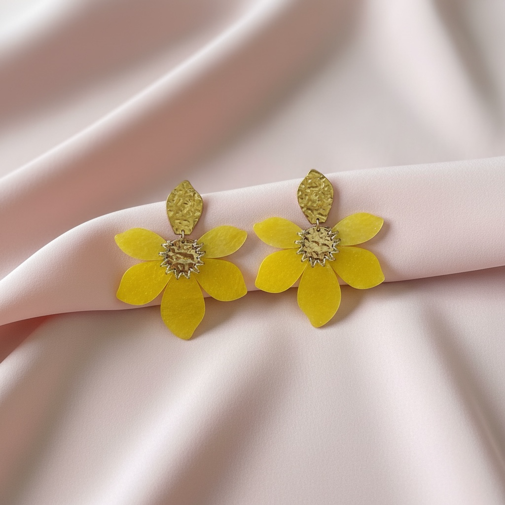 FRENCH RIVIERA | Soleil Bloom – earrings (yellow)