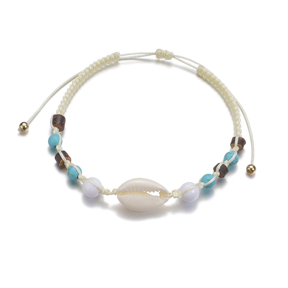 FRENCH RIVIERA | Seafoam Soul – boheemi nilkkakoru simpukalla