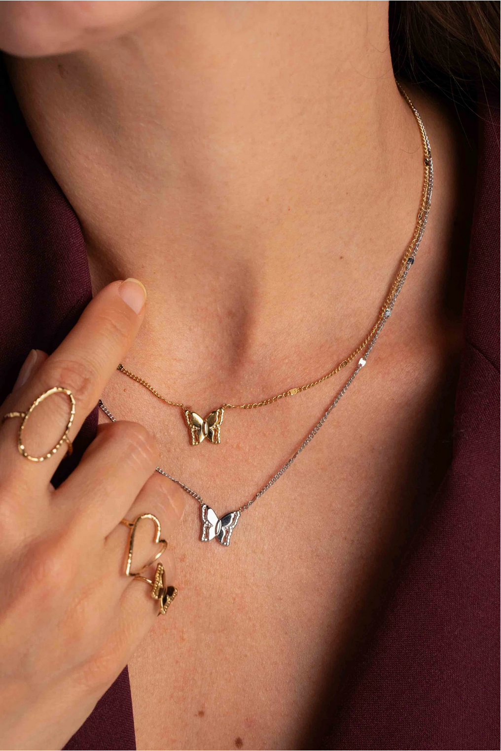 BOHM PARIS | Collier Papillon – perhoskaulakoru (kulta)