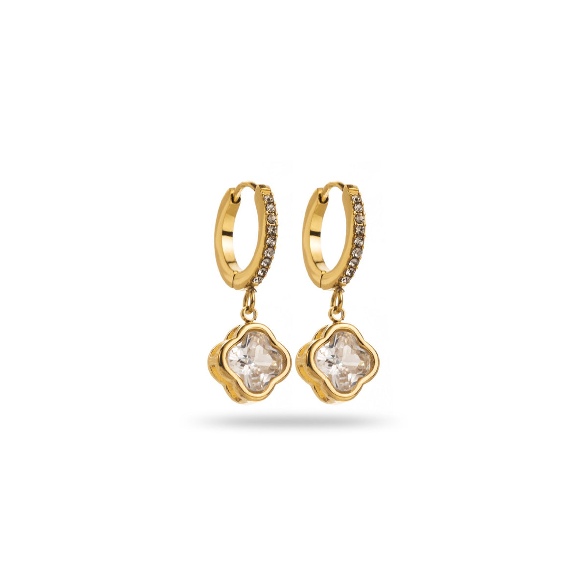 FRENCH RIVIERA | Lucky Charm - sparkling surgical steel rings (gold) 
