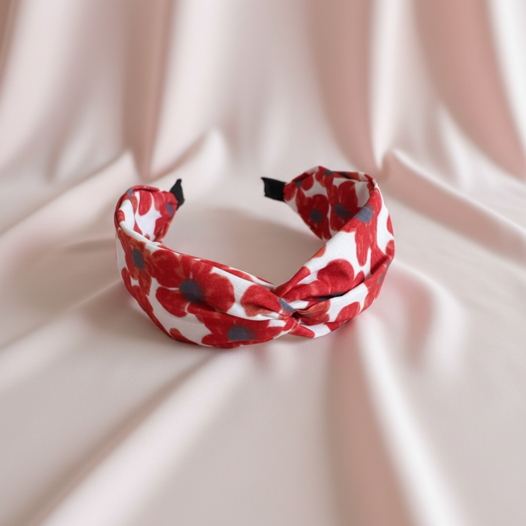 SUGAR SUGAR® | Meadow Garden COMFY – joustava hiuspanta (punainen)