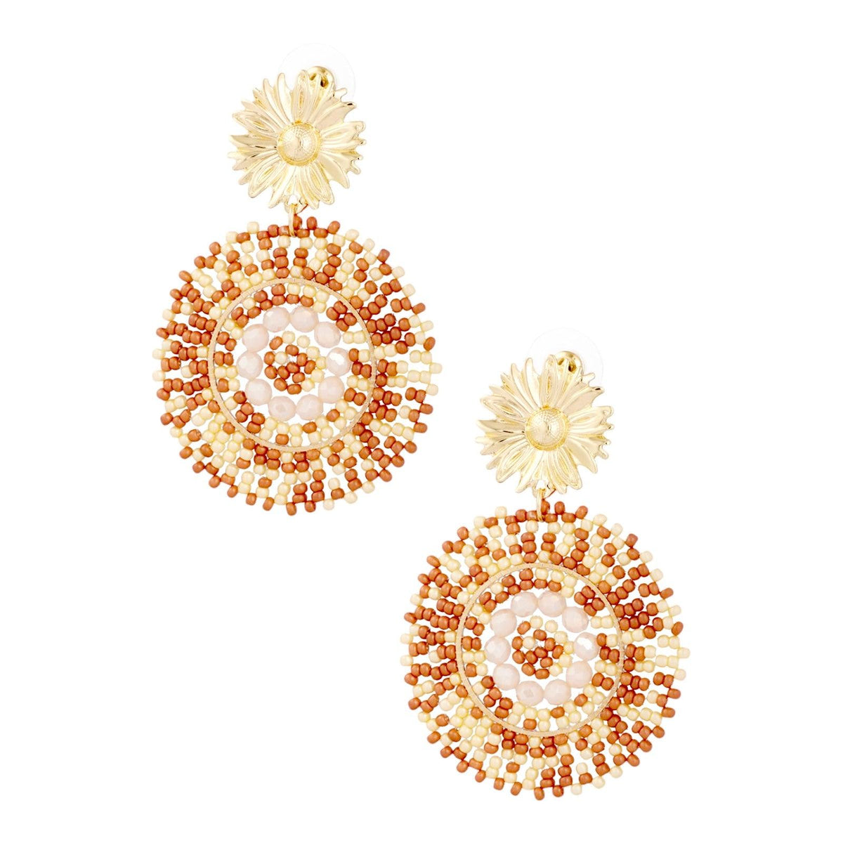 FRENCH RIVIERA | Caribbean-looking brown earrings