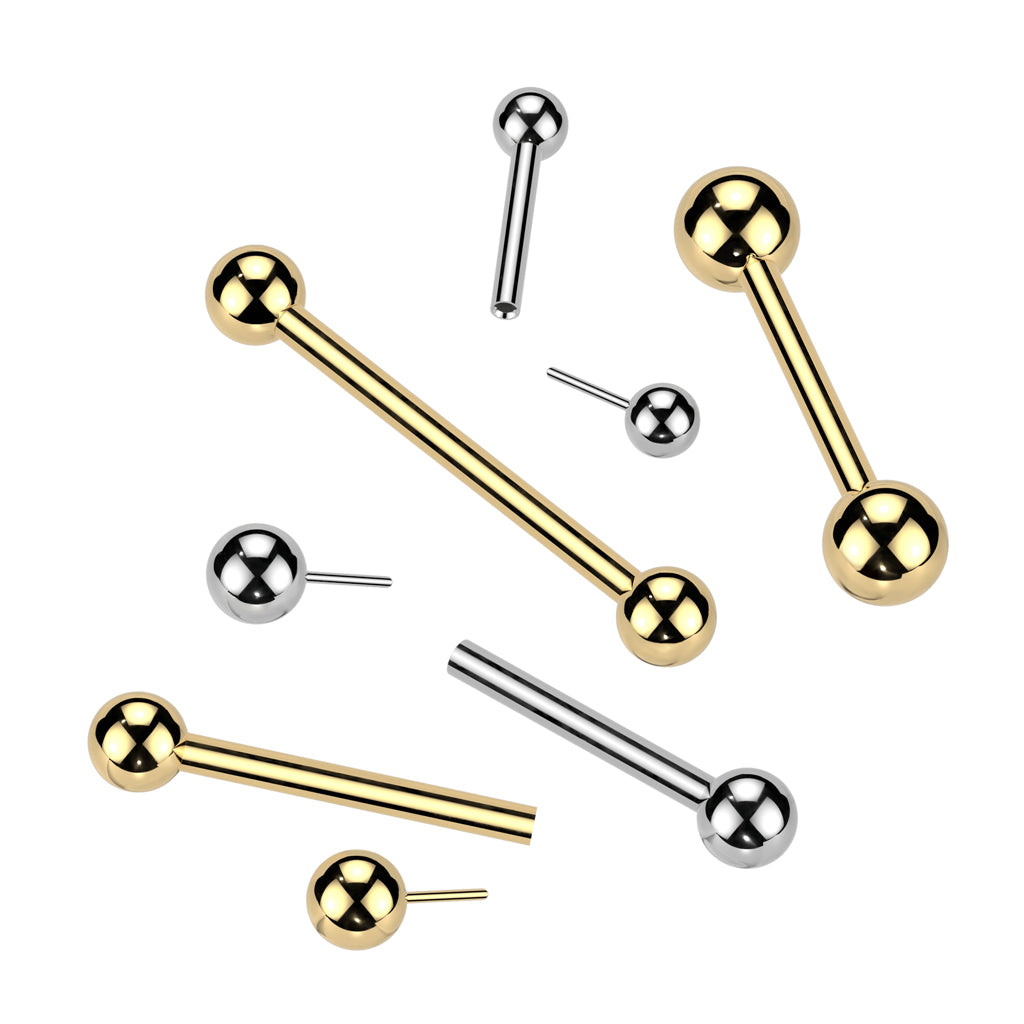 Titaaninen nännikoru, Classic Sphere 4mm –push in, hopea