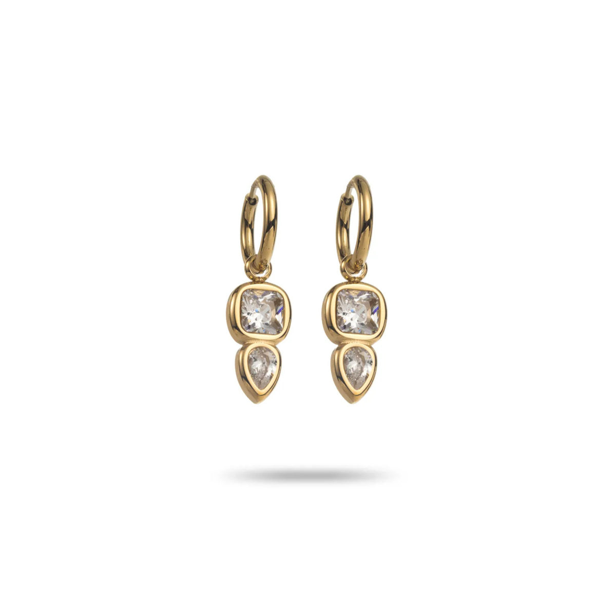 FRENCH RIVIERA Celia korvakorut irrotettavalla cubic zirconia koristeella