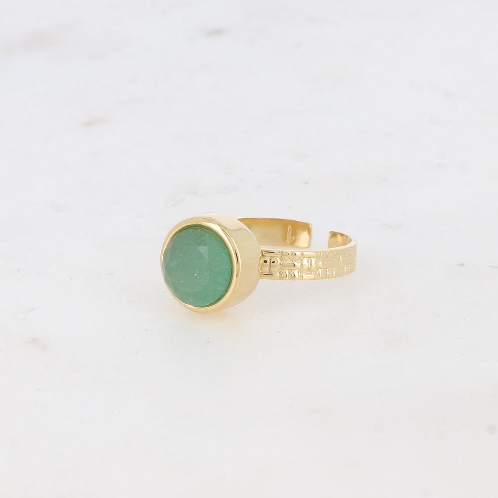 BOHM PARIS | Bague Rosina -kirurginterässormus aventuriinilla